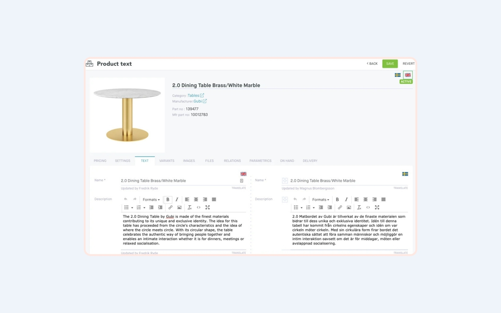 DeepL in Norce Admin
