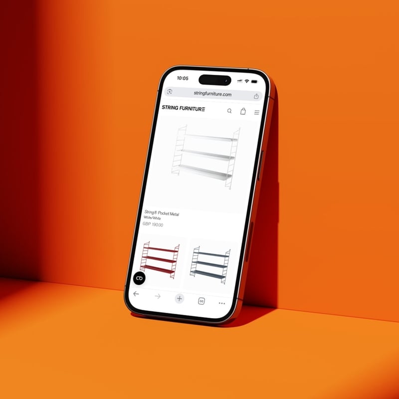 Mockups mobildesktop String Furniture