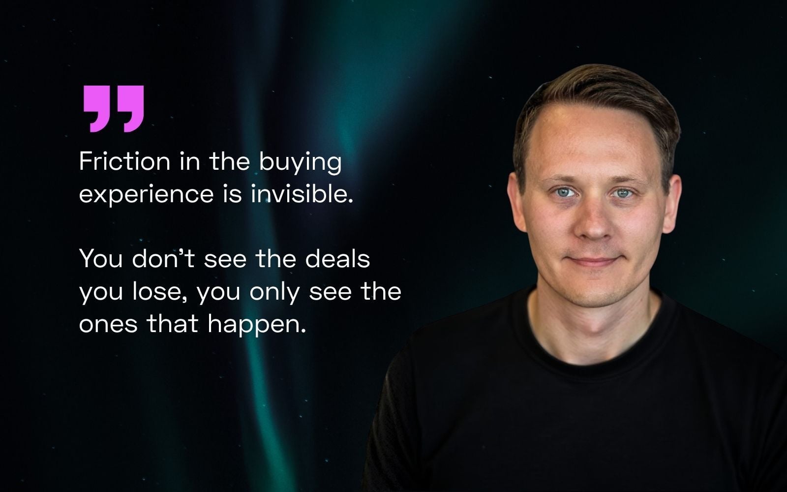 Emil Lissborg, Head of sales at Norce